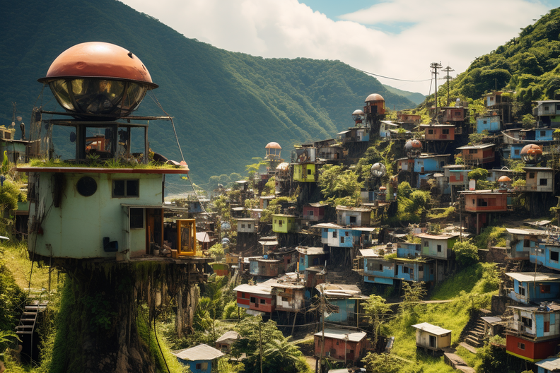the tiny Solarpunk village of tze Cuaquizpotle Caribbean 5756b8fd-c8d0-4654-a45f-501cf576b1b5.png