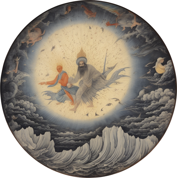 near east village storm in sky villagers frightened in t cdece46e-af22-478b-afd2-f2b67e0c7fcd.png