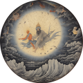 near east village storm in sky villagers frightened in t cdece46e-af22-478b-afd2-f2b67e0c7fcd.png