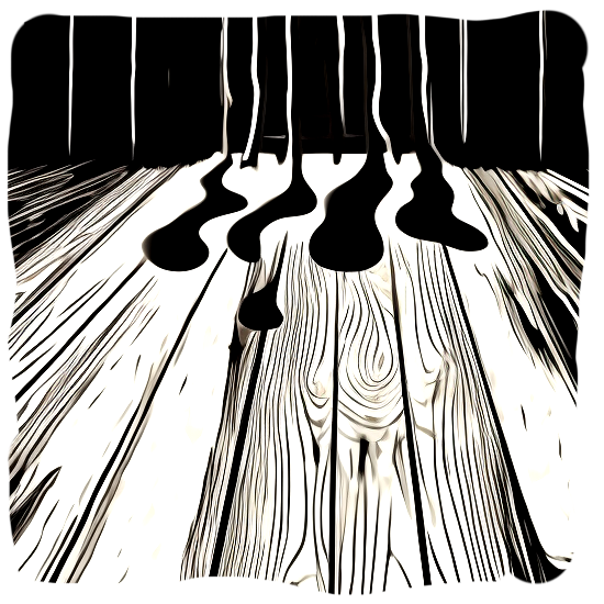 spilled oil dripping between floorboards dark room Phili 359c18c6-dd95-40b7-8645-67647e0ff977.png